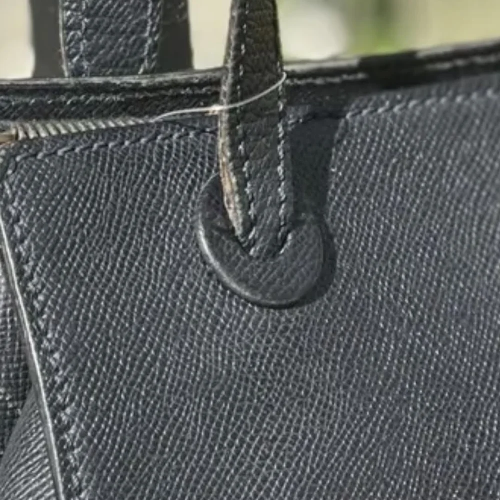 Authentic Chanel Black Leather Tote Bag